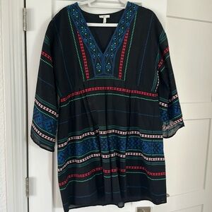 Joie size medium black cotton tunic empire waist